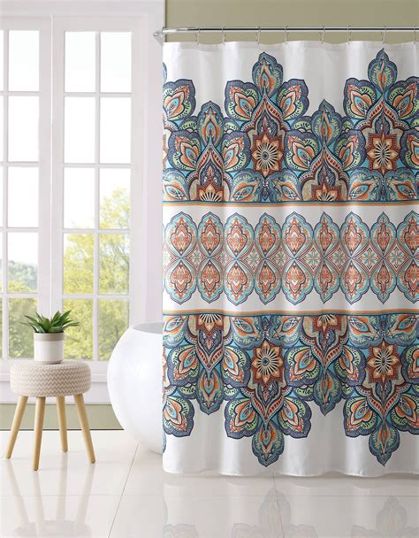 boho bathroom shower curtains|bohemian shower curtain pier one.